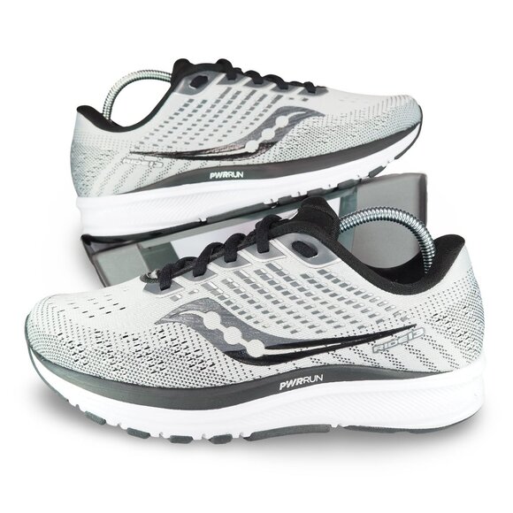 Saucony Ride 13 Wide Alloy Black Running Shoes Women's 7W Performance S10580-40 - Picture 1 of 11